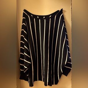 Woman’s business casual striped sweater, comfy, stretchy